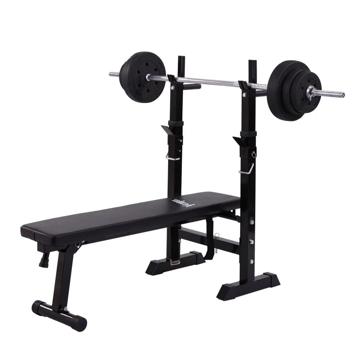 Foldable Exercise Press Bench Black