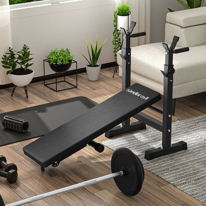 Foldable Exercise Press Bench Black