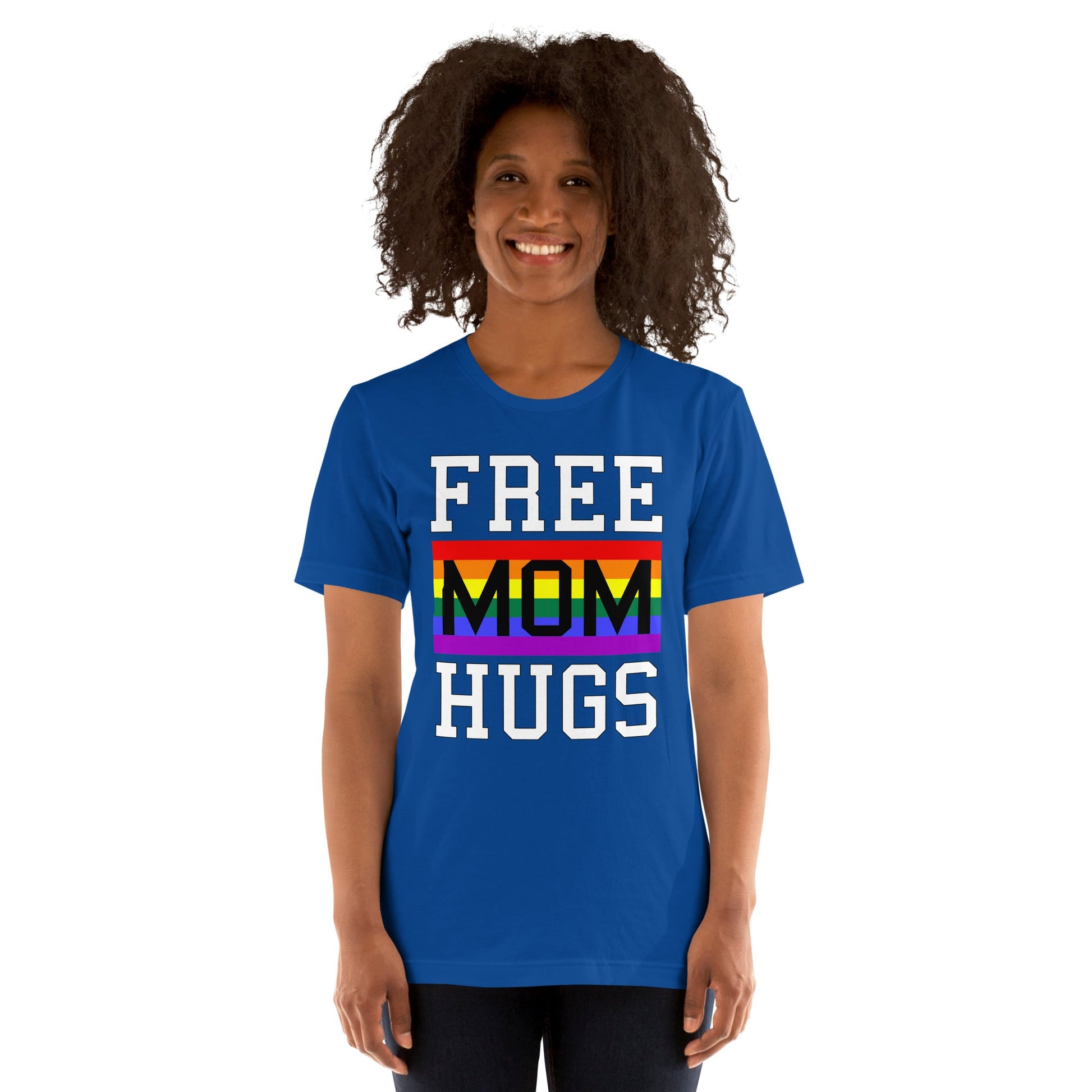 Free Mom Hugs LGBT Pride Rainbow Flag T-shirt