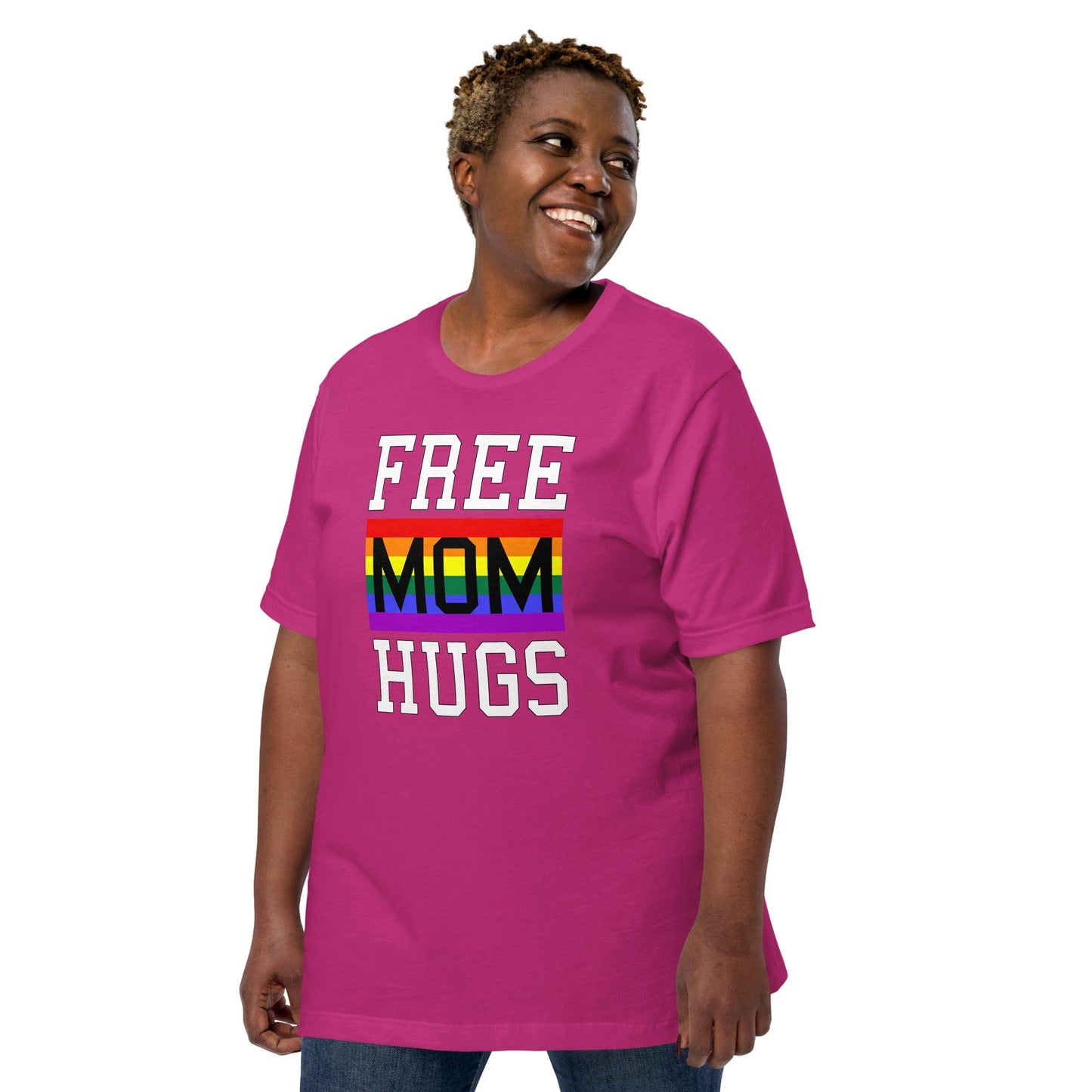 Free Mom Hugs LGBT Pride Rainbow Flag T-shirt