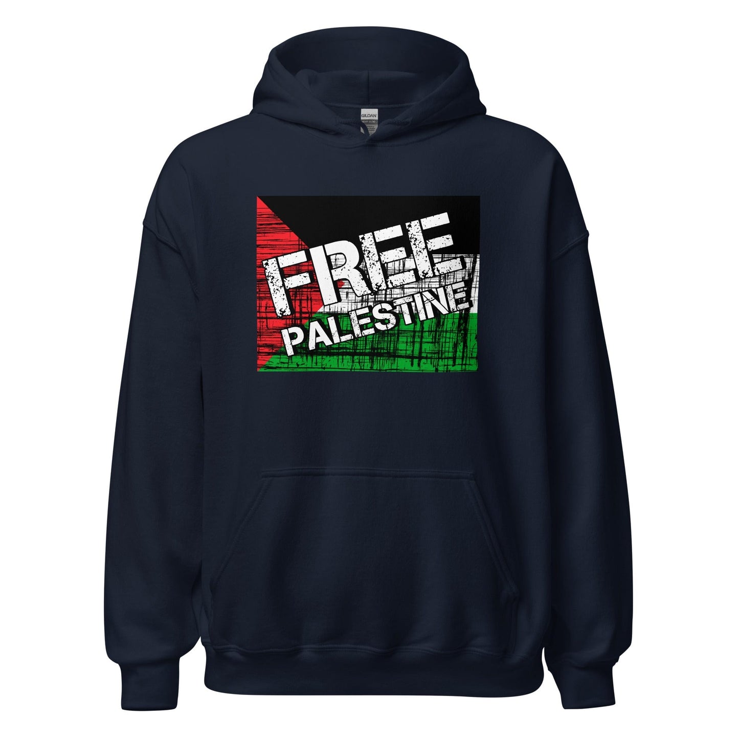 Free Palestine Unisex Hoodie Navy / S