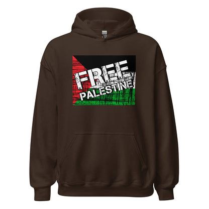 Free Palestine Unisex Hoodie Dark Chocolate / S