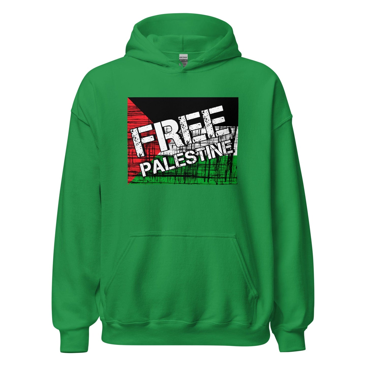 Free Palestine Unisex Hoodie Irish Green / S