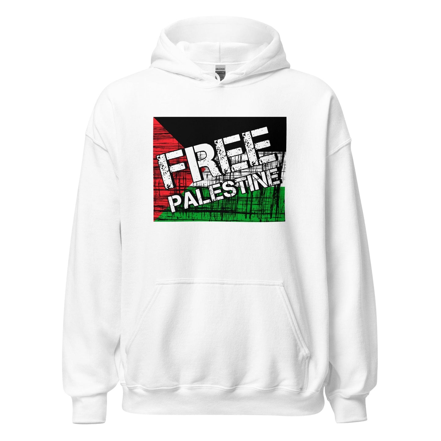 Free Palestine Unisex Hoodie White / S