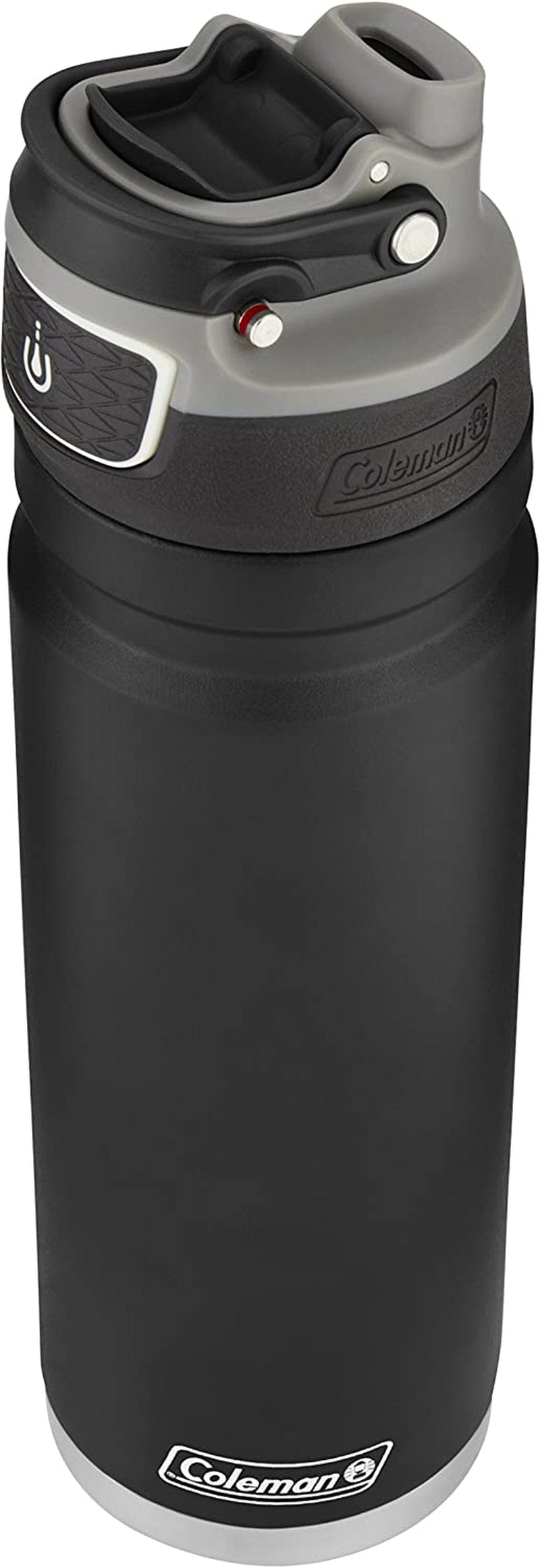 Freeflow Autoseal Stainless Steal Water Bottle, 24Oz, Black Black / 24Oz