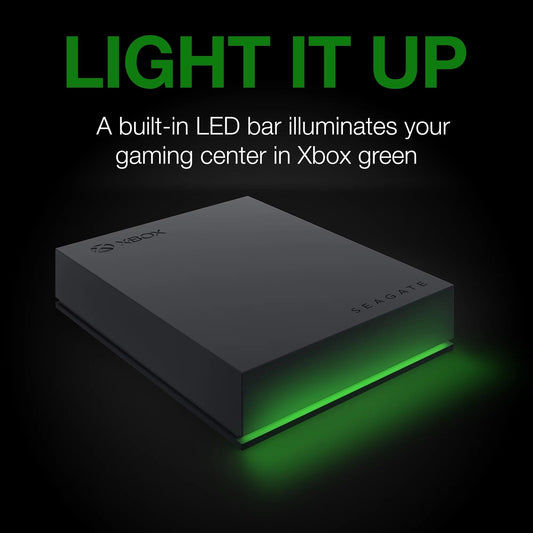 Game Drive for Xbox 4TB External USB 3.2 Gen 1 Hard Drive Xbox Certified with Green LED Bar (STKX4000400) 4Tb Hdd