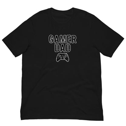Gamer Dad gaming controller T-shirt Black / XS