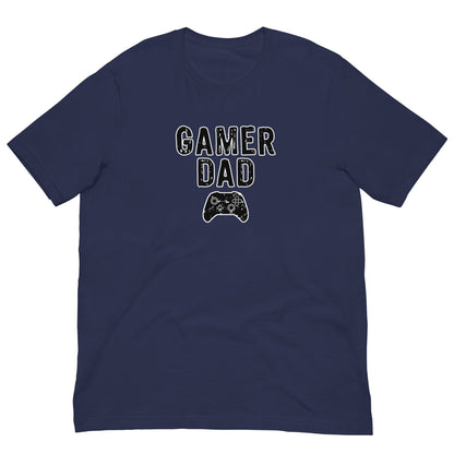 Gamer Dad gaming controller T-shirt Navy / XS