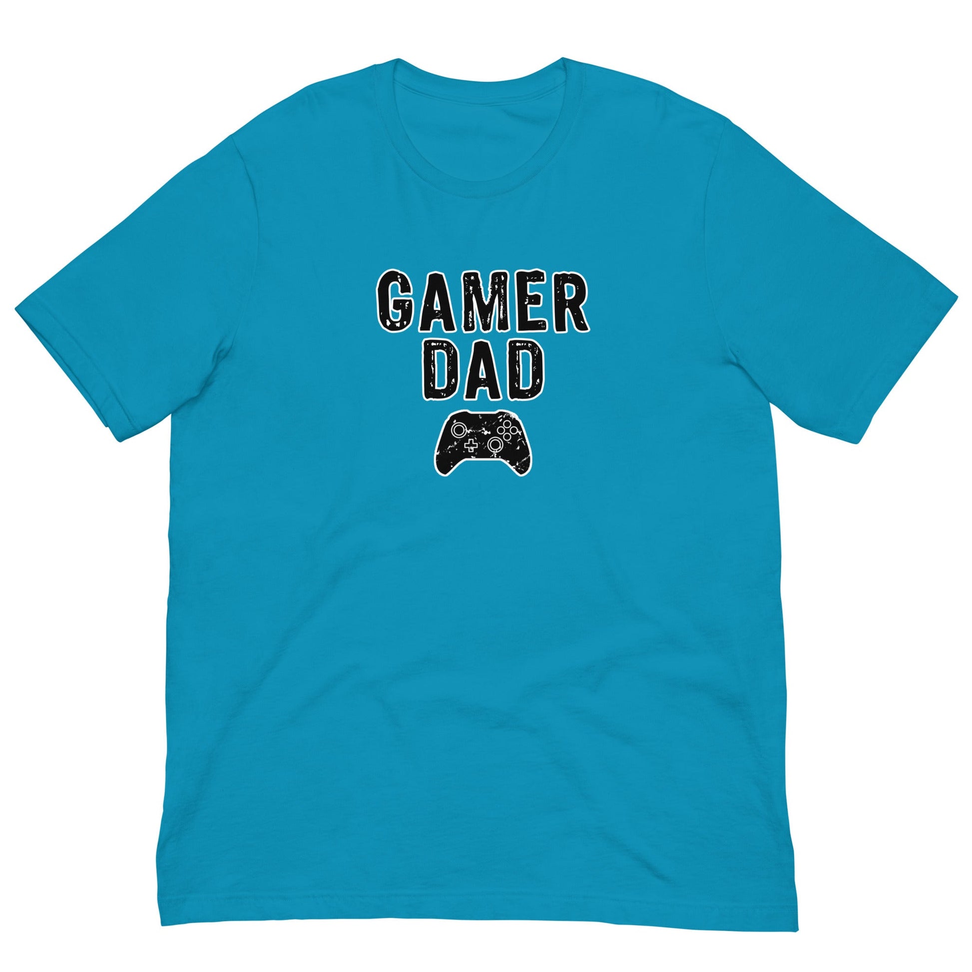 Gamer Dad gaming controller T-shirt Aqua / S
