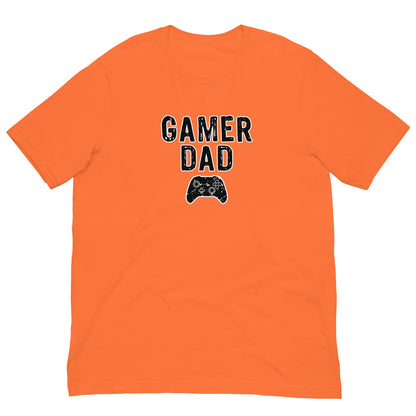 Gamer Dad gaming controller T-shirt Orange / XS