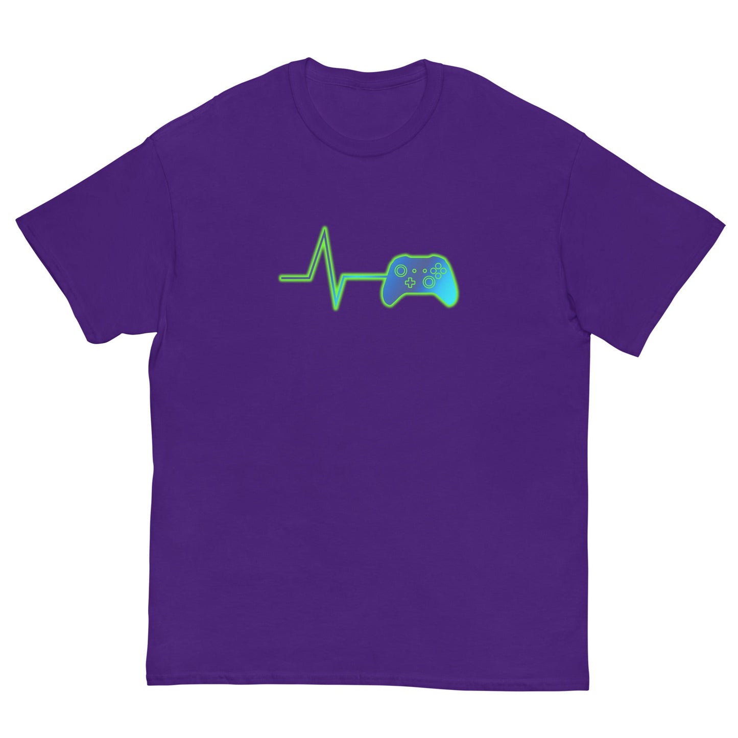 Scar Design Purple / S Gamer Heartbeat T-shirt