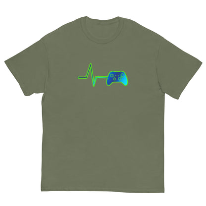 Scar Design Military Green / S Gamer Heartbeat T-shirt