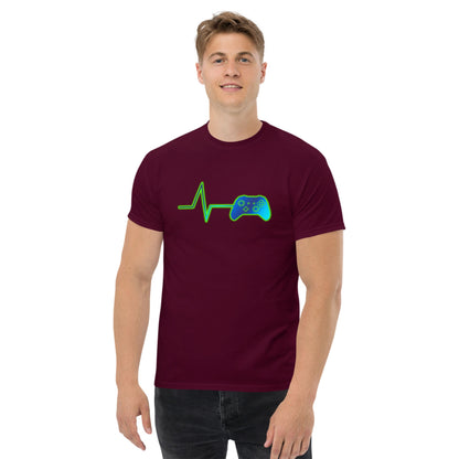 Scar Design T shirt Gamer Heartbeat T-shirt