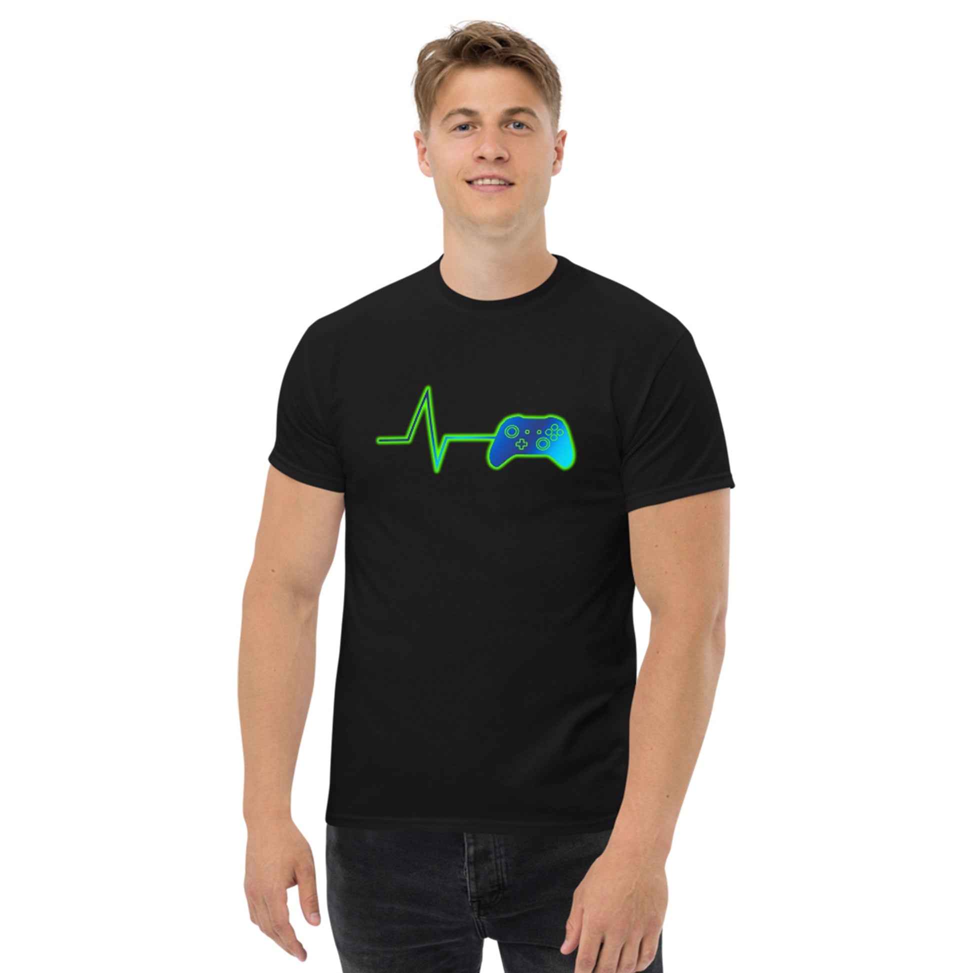 Scar Design T shirt Gamer Heartbeat T-shirt