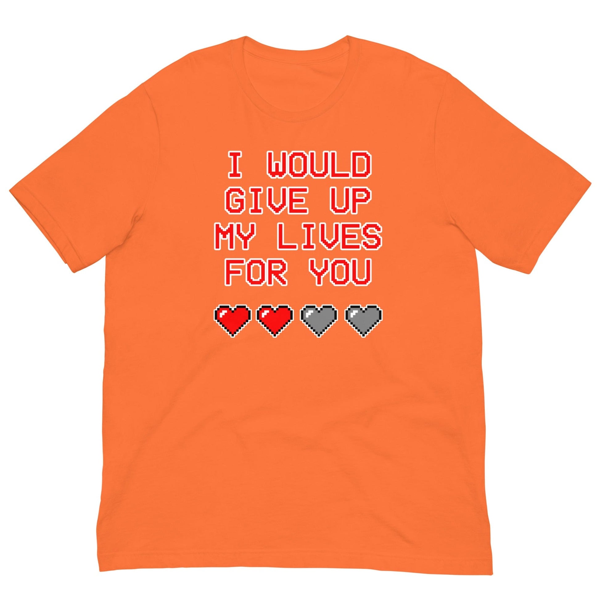 Gamer Love T-shirt Orange / XS