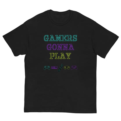 Gamers gonna Play Retro gaming T-shirt Black / S
