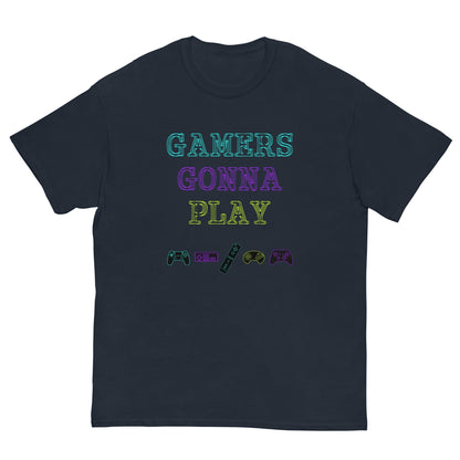 Gamers gonna Play Retro gaming T-shirt Navy / S