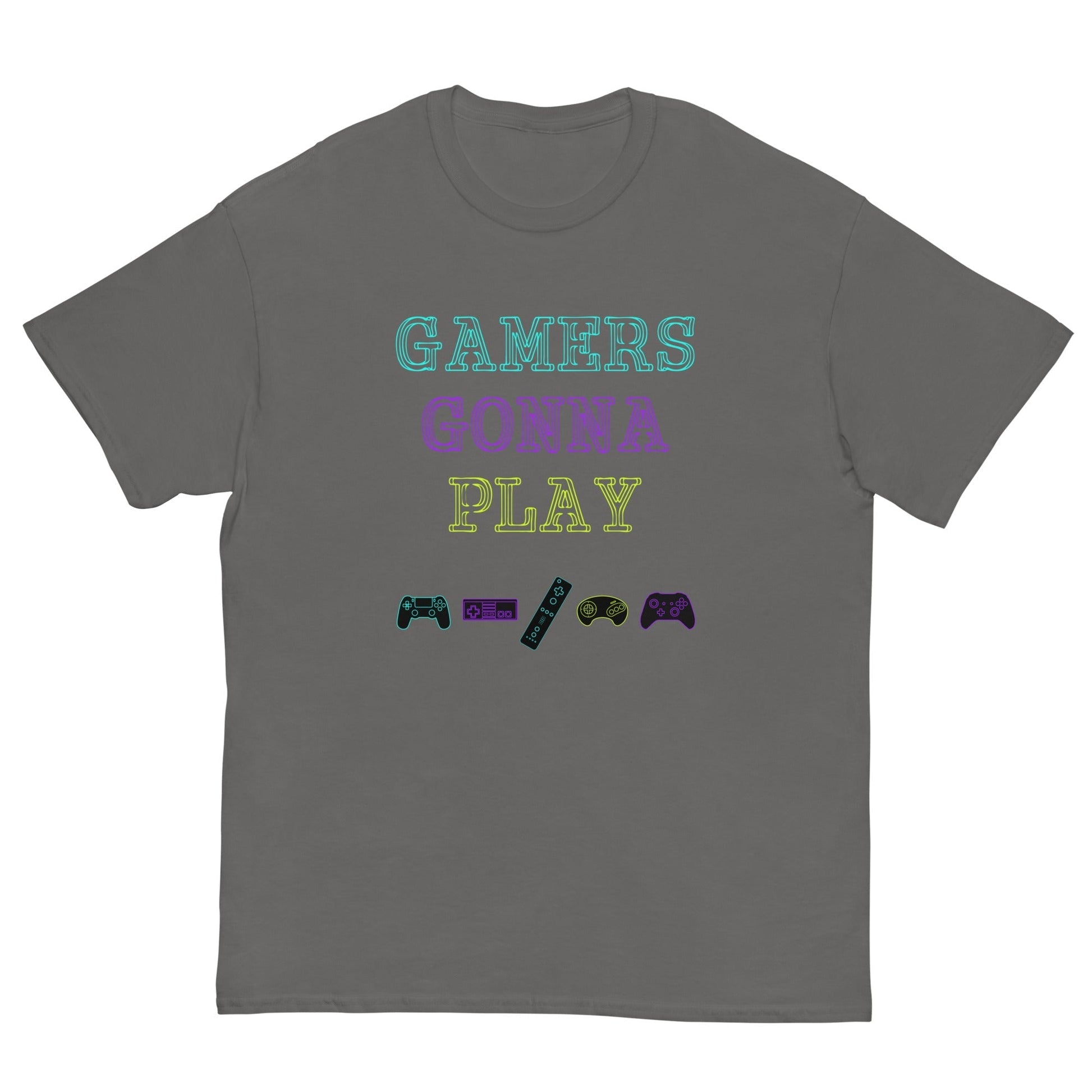 Gamers gonna Play Retro gaming T-shirt Charcoal / S