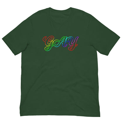 Gay LGBT Pride colors T-shirt Forest / S