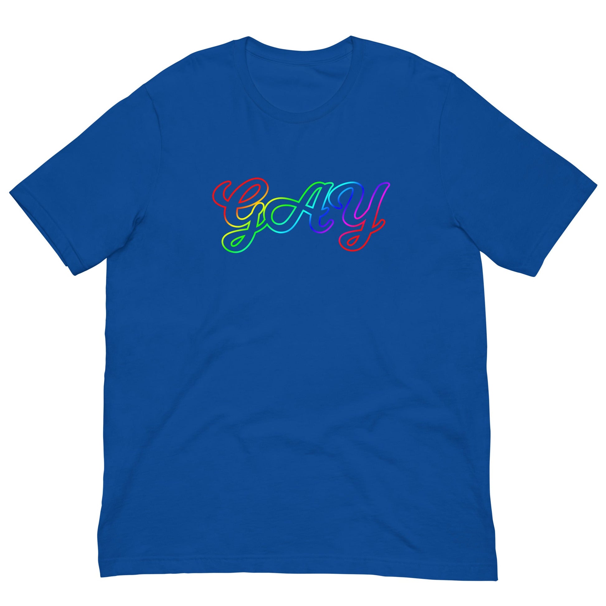 Gay LGBT Pride colors T-shirt True Royal / S