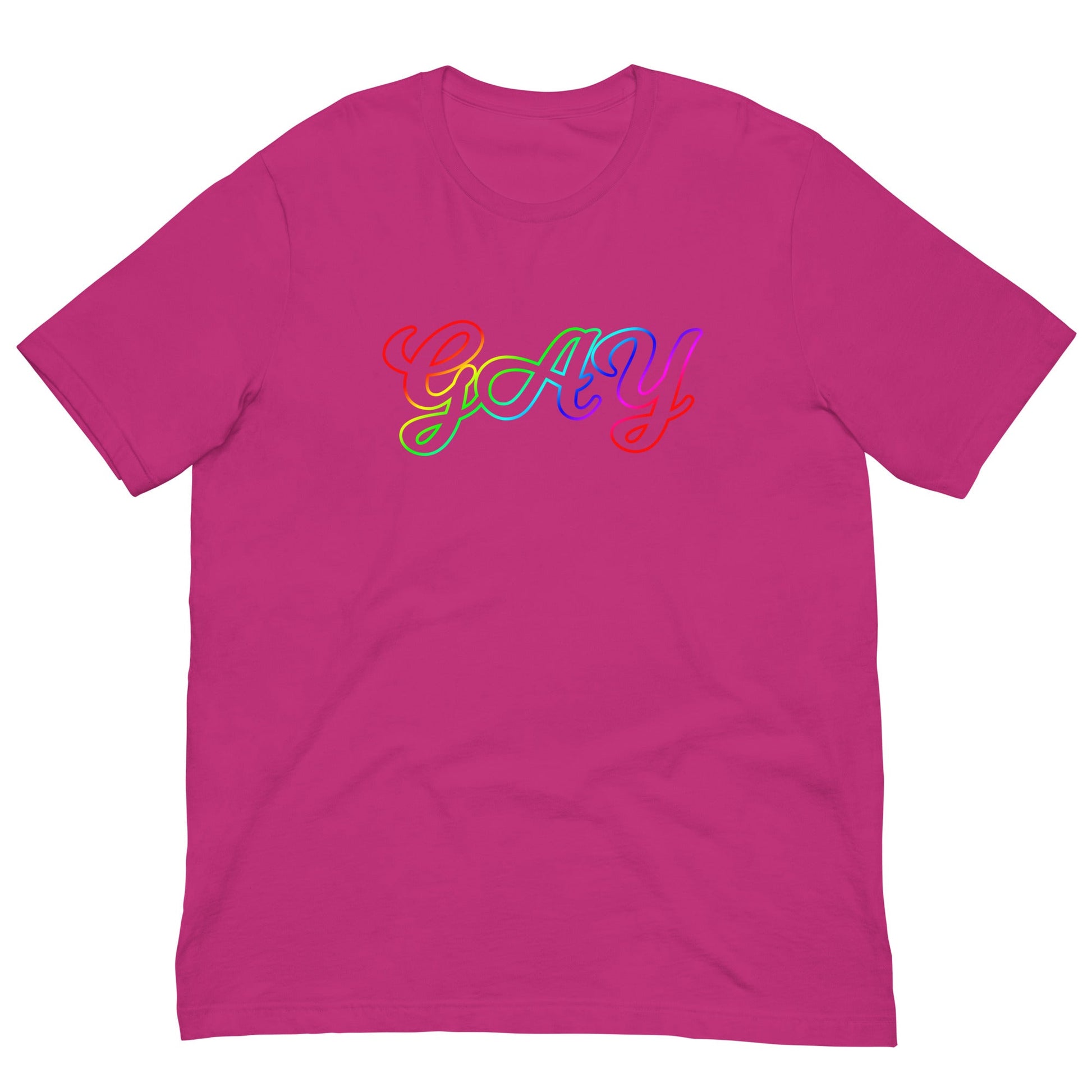 Gay LGBT Pride colors T-shirt Berry / S