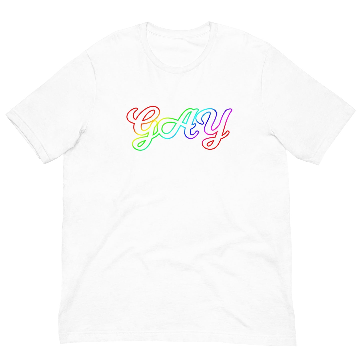 Gay LGBT Pride colors T-shirt White / XS