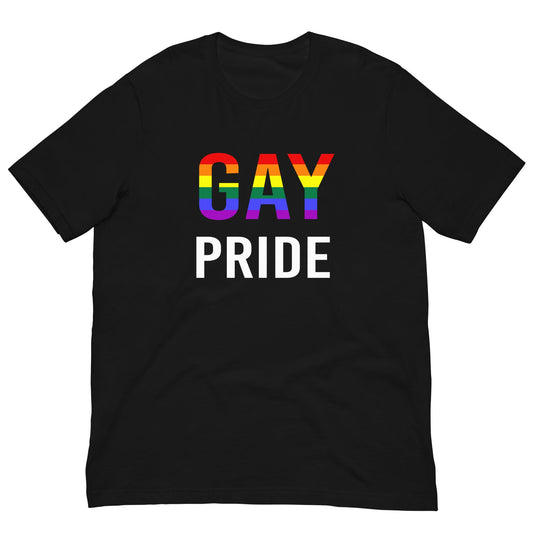 Gay Pride Rainbow Flag T-shirt Black / XS