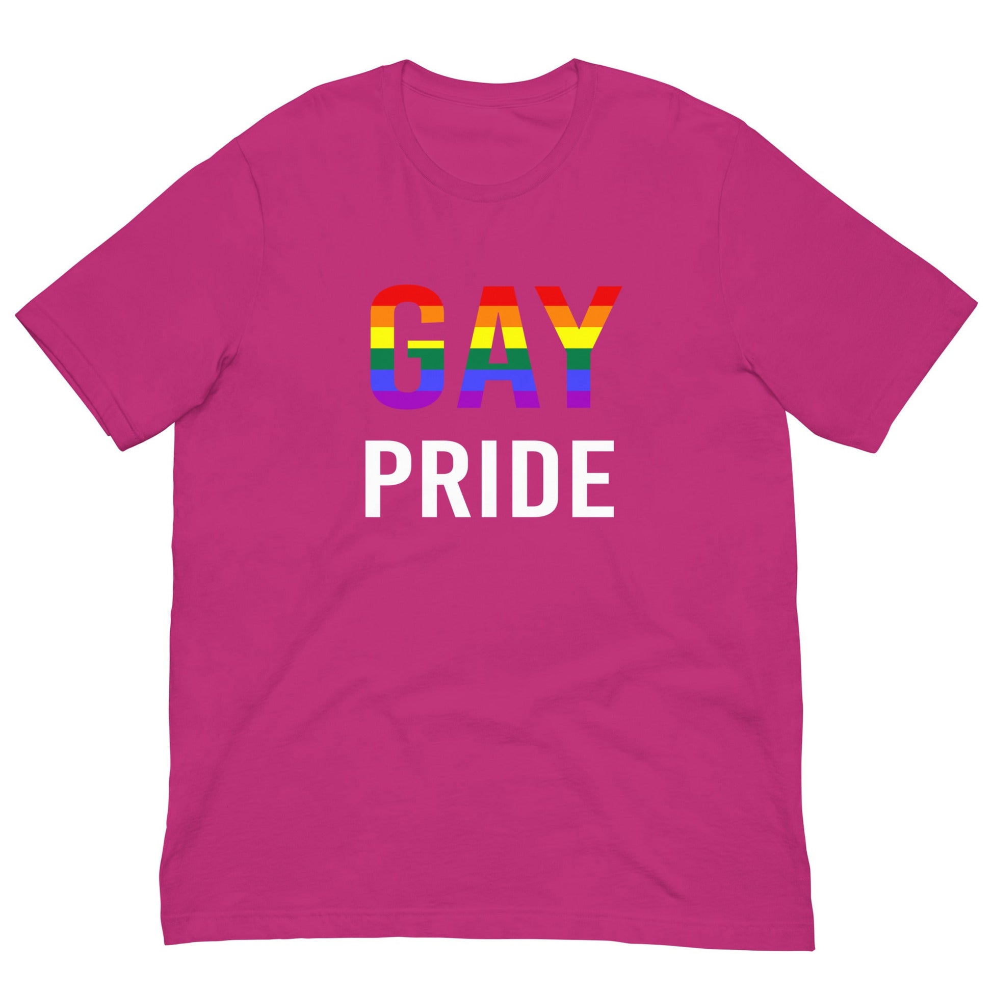 Gay Pride Rainbow Flag T-shirt Berry / S