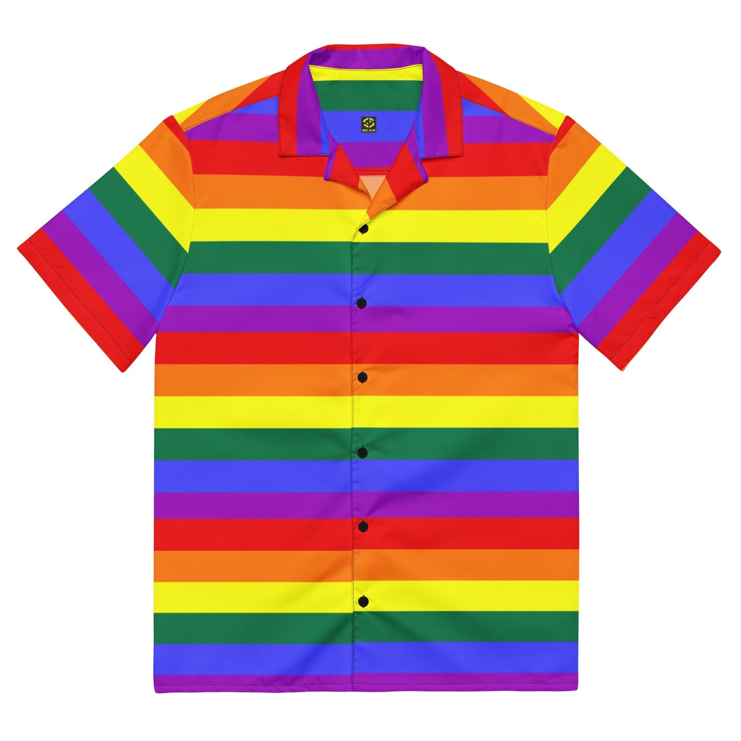 Gay Pride Rainbow Flag Unisex button Shirt