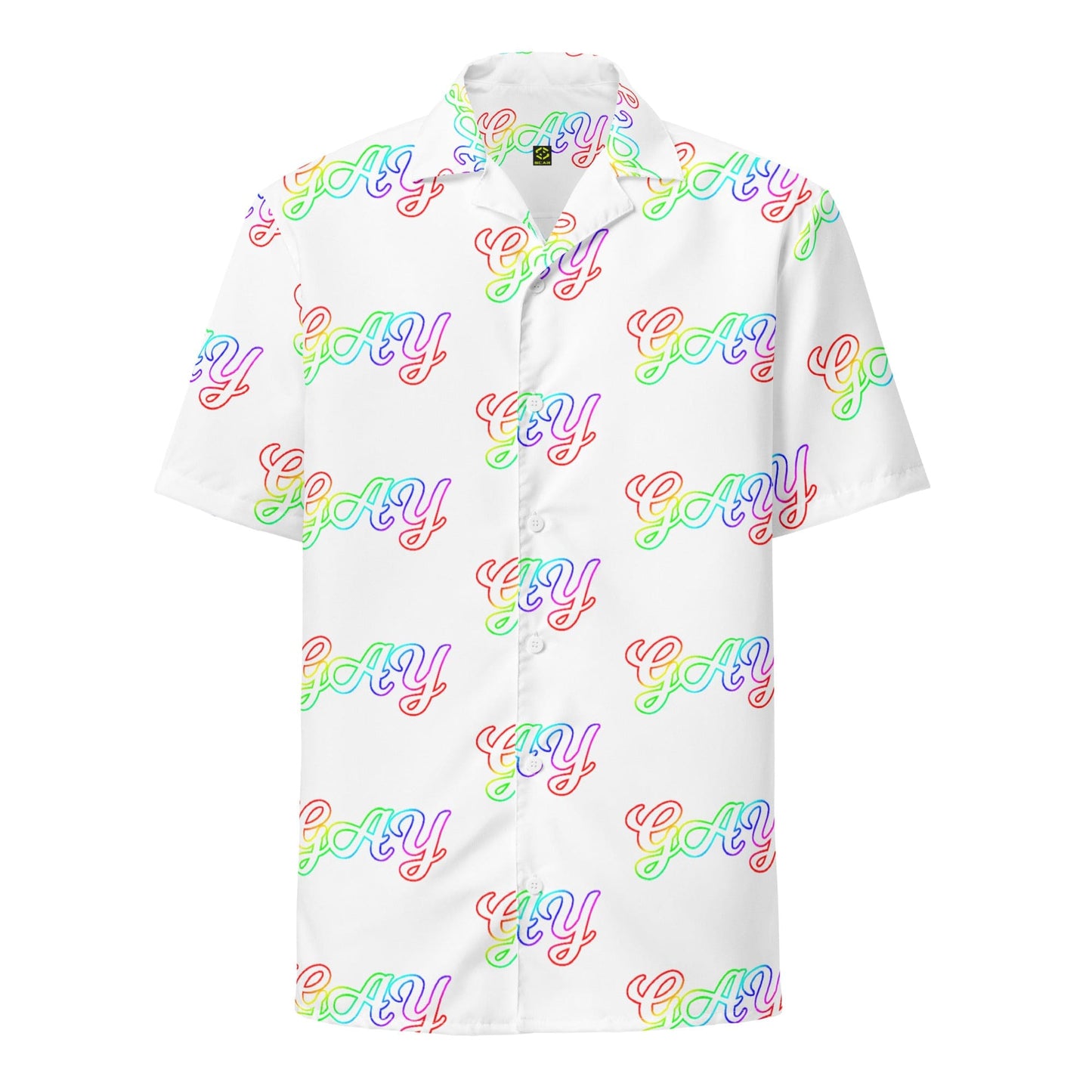 Gay Pride Unisex button Shirt 2XS