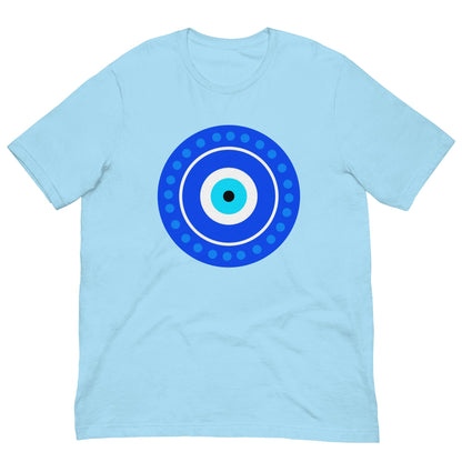 Greek Amulet Evil Eye T-shirt Ocean Blue / S