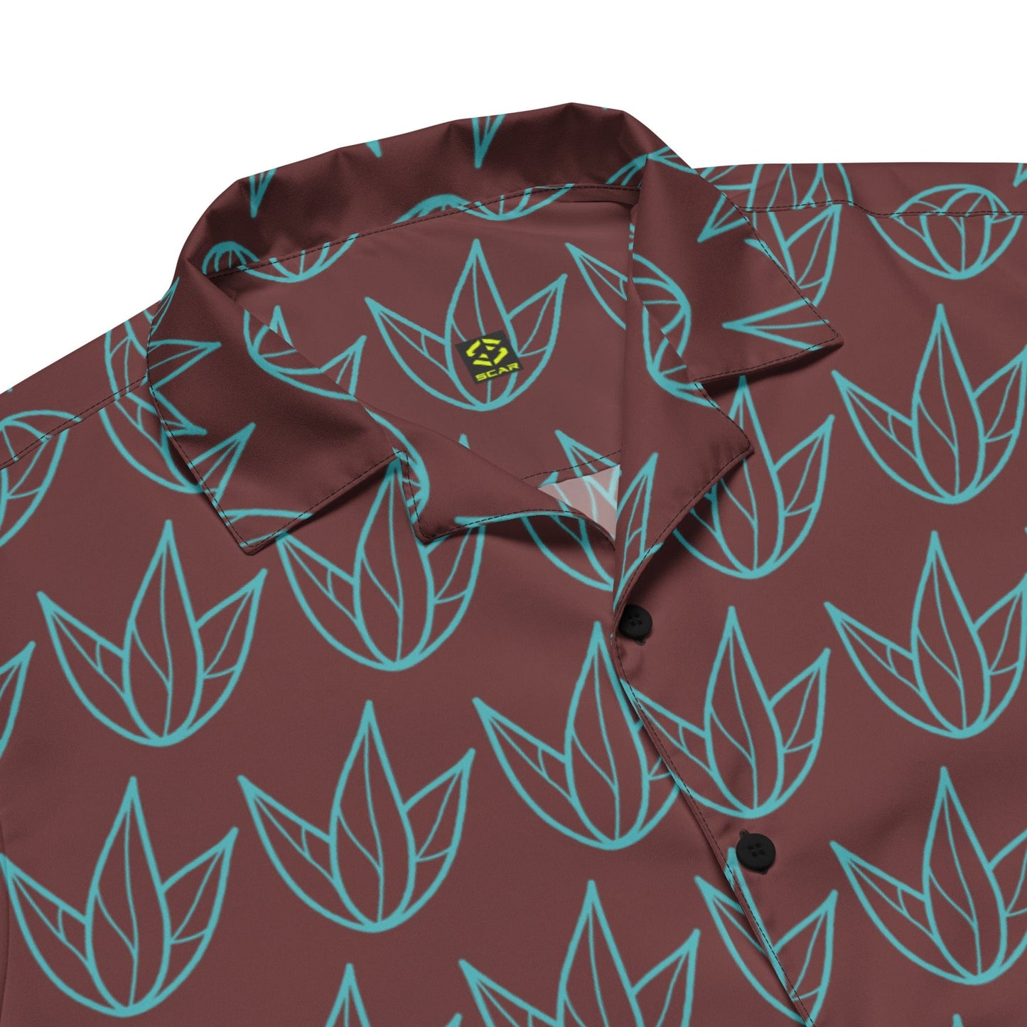 Green Leaves Unisex button Shirt