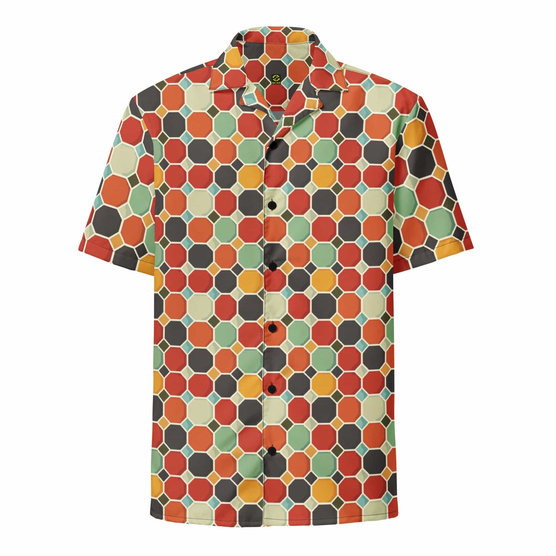 Groovy Pattern Button Shirt 2XS