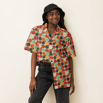 Groovy Pattern Button Shirt