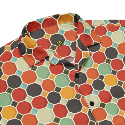 Groovy Pattern Button Shirt