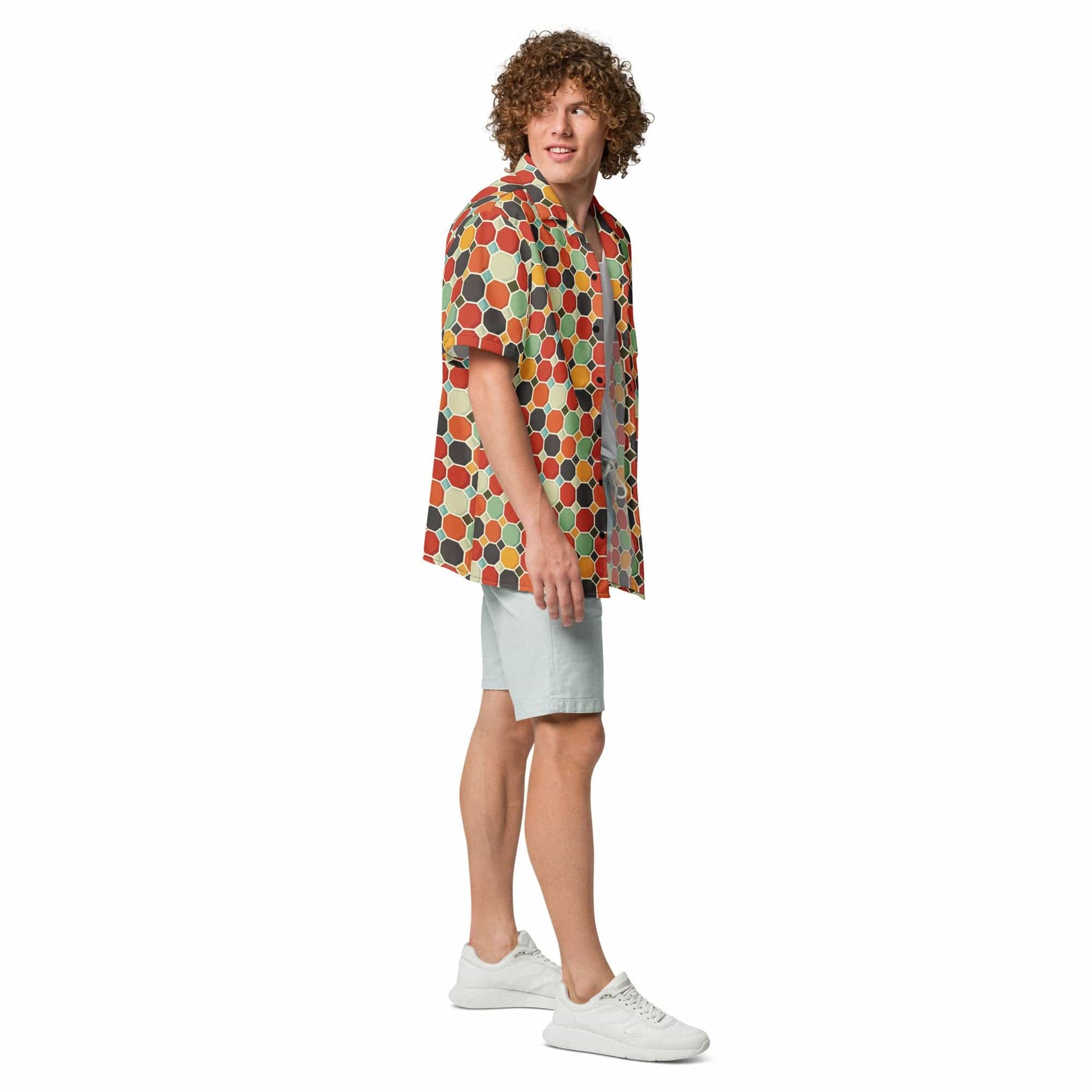 Groovy Pattern Button Shirt