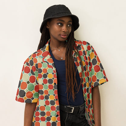 Groovy Pattern Button Shirt