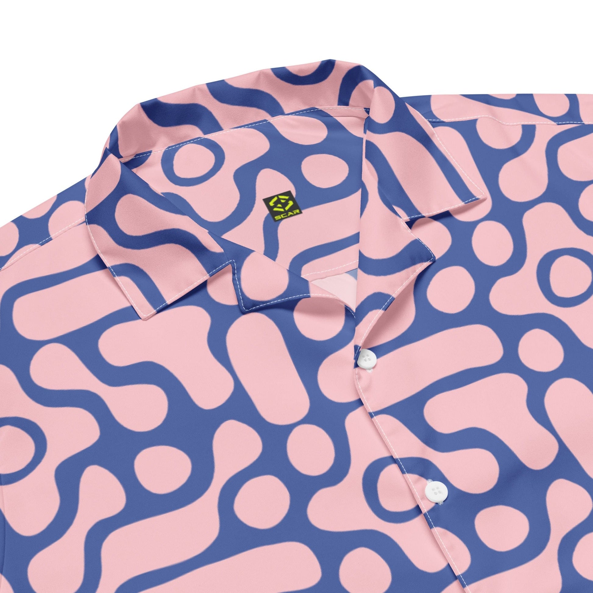 Groovy Pink Unisex button shirt