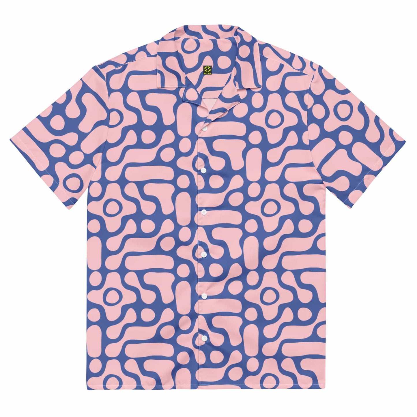 Groovy Pink Unisex button shirt