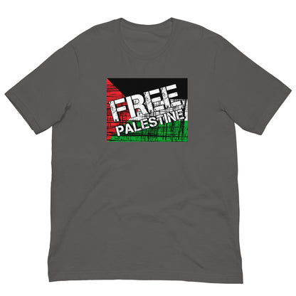 Grunge Palestinian Flag T-shirt Asphalt / S