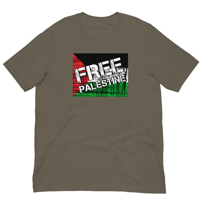 Grunge Palestinian Flag T-shirt Army / S