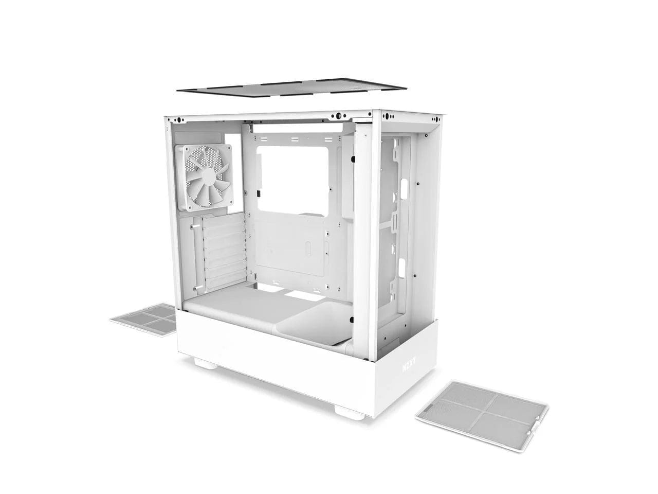 H5 Flow - All White CC-H51FW-01 White SGCC Steel, Tempered Glass ATX, Micro-Atx, Mini-Itx Computer Cases