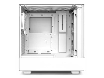 H5 Flow - All White CC-H51FW-01 White SGCC Steel, Tempered Glass ATX, Micro-Atx, Mini-Itx Computer Cases