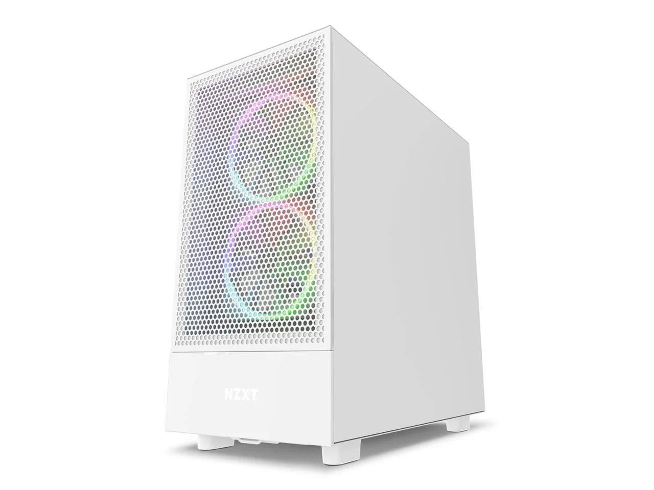 H5 Flow - All White CC-H51FW-01 White SGCC Steel, Tempered Glass ATX, Micro-Atx, Mini-Itx Computer Cases