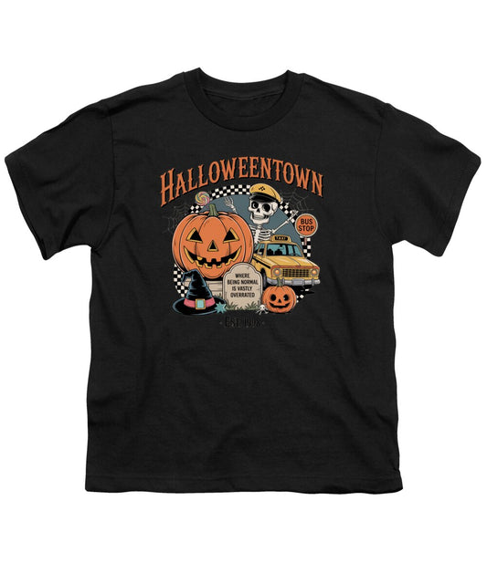 Halloween Town Taxi Stop - Youth T-Shirt