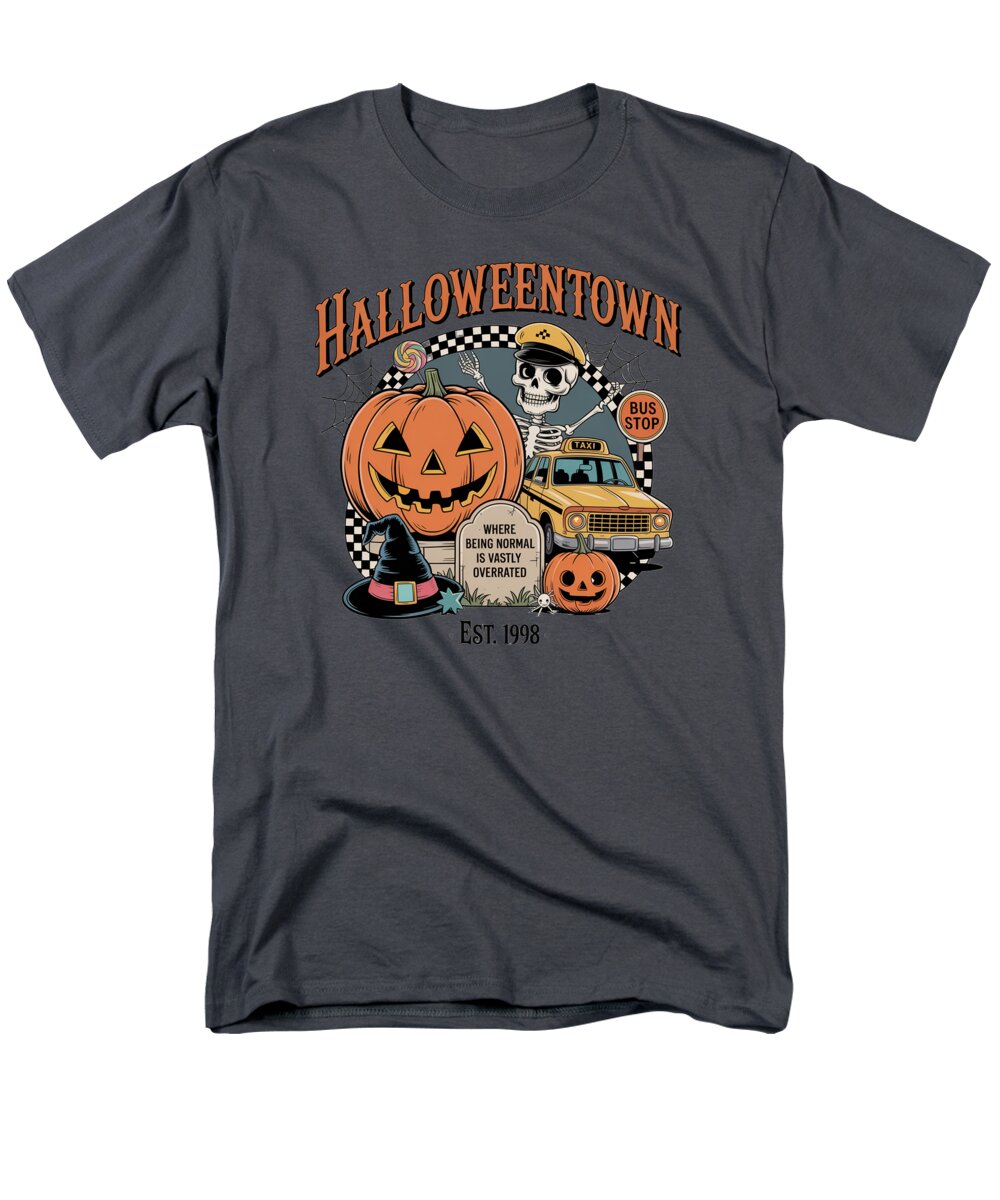 Halloween Town Taxi Stop - Men's T-Shirt