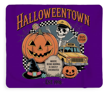 Halloween Town Taxi Stop - Blanket