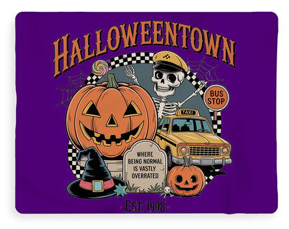 Halloween Town Taxi Stop - Blanket