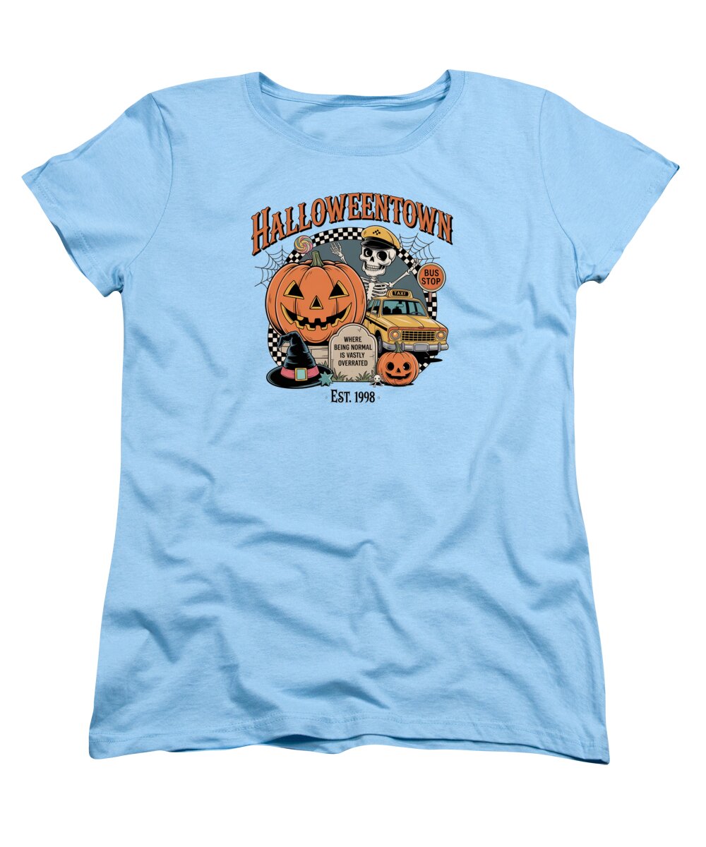 Halloween Town Taxi Stop - Women's T-Shirt