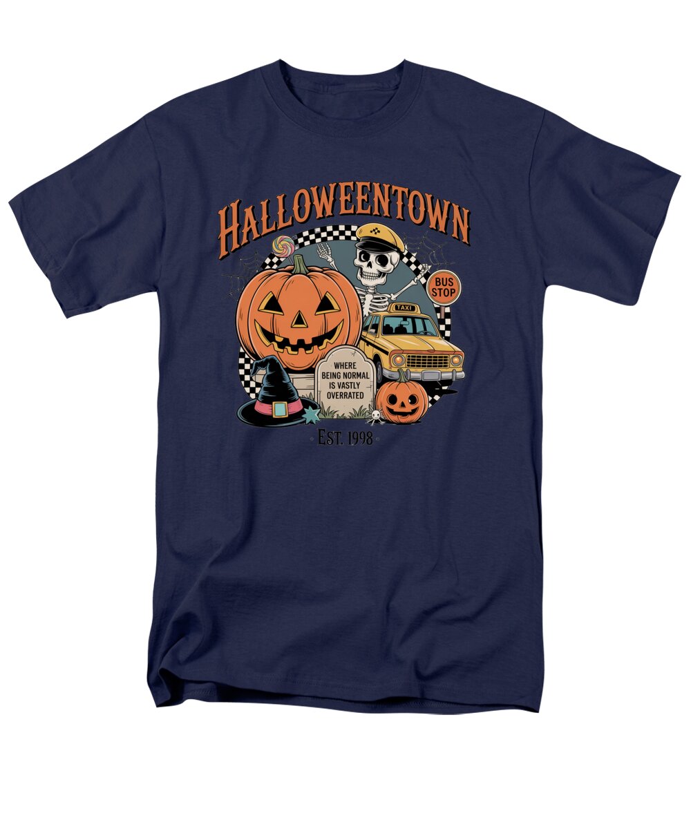Halloween Town Taxi Stop - Men's T-Shirt